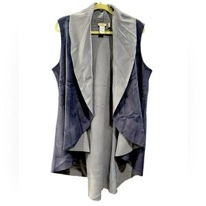 Logo by Lori Goldstein Open Waterfall Style Cardigan Size: L